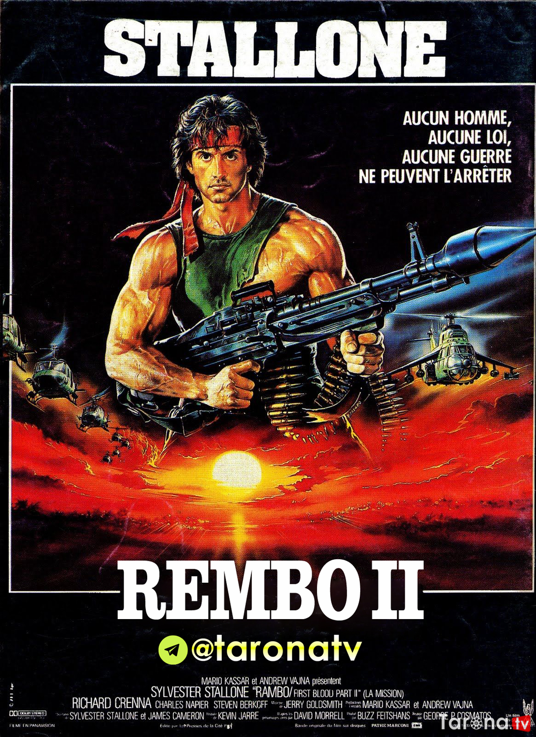 Rembo 2 (Uzbek tilida, O'zbekcha tarjima, HD Kino, Jangari, Sarguzasht) 1985