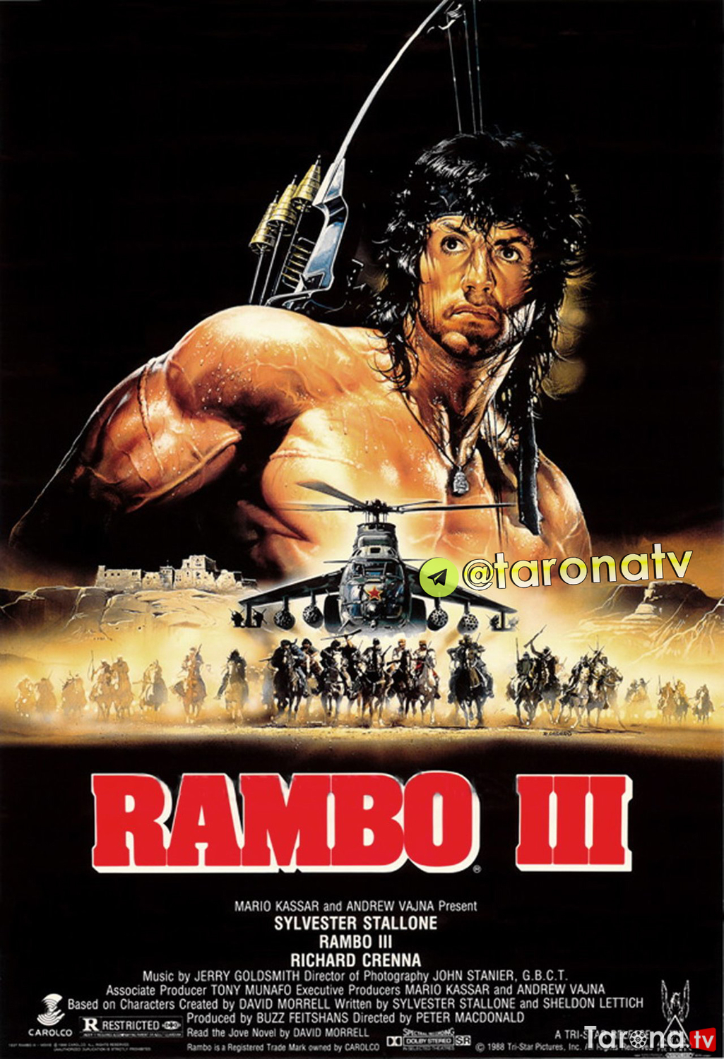 Rembo 3 (Uzbek tilida, O'zbekcha tarjima, HD Kino, Jangari, Sarguzasht) 1988